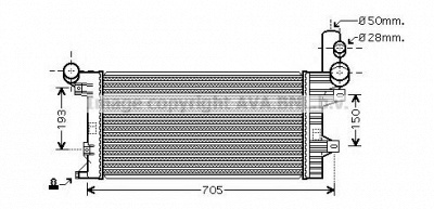 AVA QUALITY COOLING me2204 -  Радиатор, охлаждение двигателя